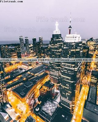 File tranh tranh thanh pho kieu dep 557 (ảnh gốc) in trần nhà