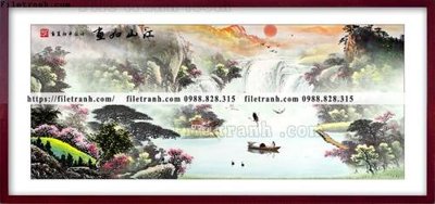 Ảnh gốc tranh thuy mac trung quoc 510 (nét căng) in mica