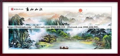 File gốc tranh thuy mac trung quoc 529 (in lụa) chi tiết cao