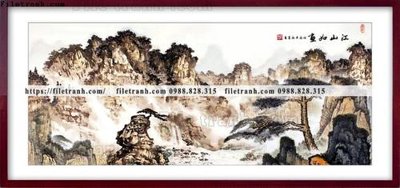 File tranh gốc tranh thuy mac trung quoc 550 (bản quyền) độc đáo