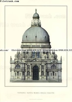 File tranh tranh toa lau dai my co dien 1 (ảnh gốc) cho in ấn kỹ thuật số