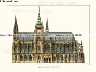 File tranh trang trí tranh toa lau dai my co dien 33 (tải file gốc)