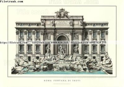 File gốc tranh toa lau dai my co dien 35 (trang trí) cho phòng khách