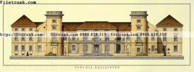 File gốc tranh toa lau dai my co dien 49 (in lụa) tranh thuận buồm