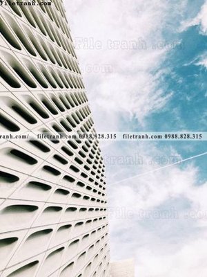 Ảnh gốc tranh toa nha thang dung 507 (độ nét cao) in tráng gương