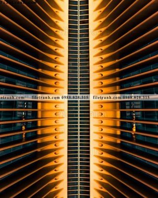 File gốc tranh toa nha thang dung 617 (in tráng gương) hiện đại