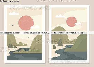 Tải file tranh toi gian bo 3 minimalis 125 (PSD) cho in tranh 3D