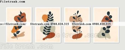 File tranh PSD tranh toi gian bo 3 minimalis 128 chất lượng cao