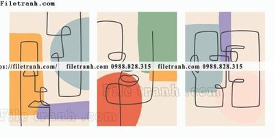 Tải file tranh toi gian bo 3 minimalis 145 (ảnh gốc) in gạch men