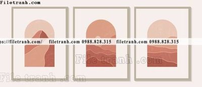 File gốc in ấn tranh toi gian bo 3 minimalis 147 độ phân giải cao