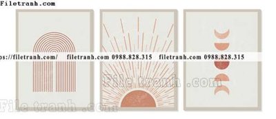 File gốc tranh toi gian bo 3 minimalis 162 (in 3D) cho trang trí