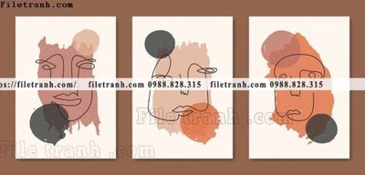 File tranh gốc tranh toi gian bo 3 minimalis 197 chủ đề hiện đại