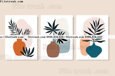 File gốc tranh toi gian bo 3 minimalis 211 (in ấn) màu sắc trung thực