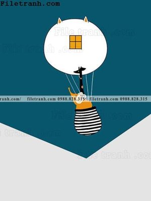 File gốc tranh tre em hoat hinh moi 113 (in mica) trang trí