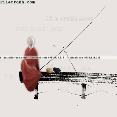 File ảnh tranh tron kieu Trung Quoc moi 234 (gốc) cho trang trí nội thất