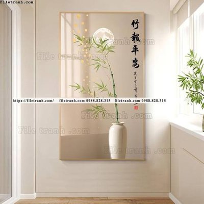 File gốc tranh truc mat troi toi gian 501 (in mica) làm quà tặng