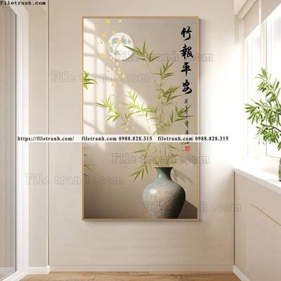 File gốc tranh truc mat troi toi gian 502 (in 3D) nghệ thuật