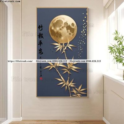 File tranh tranh truc mat troi toi gian 511 (file gốc) chủ đề phong thủy