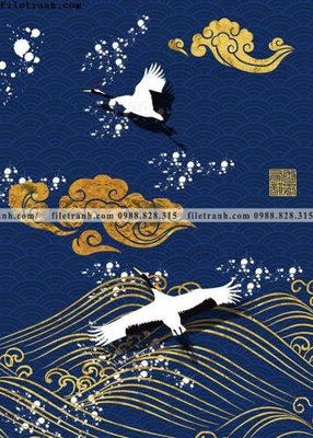 Ảnh gốc file in lụa tranh trung quoc mau do 590 chi tiết