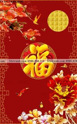 File tranh gốc tranh trung quoc mau do 619 (bản đẹp) độc quyền