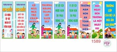 Download file gốc bang doc slogan truong mam non (in lụa) tranh 3D