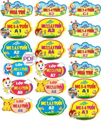 Download file bang ten truong mam non (gốc) cho xưởng in