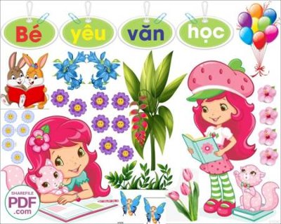 File tranh be yeu van hoc 2 (file gốc) chuẩn màu in