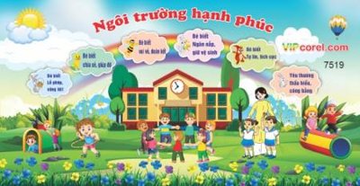 File in mica market tranh ngoi truong hanh phuc (bản gốc) siêu trong