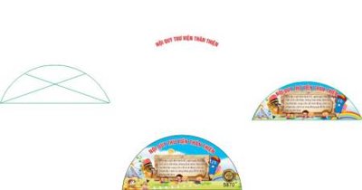 Tải file noi quy thu vien than thien (PSD) cho in tranh kính