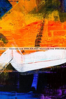 File tranh gốc in trần nhà tranh truu tuong art mau nuoc 510 3D