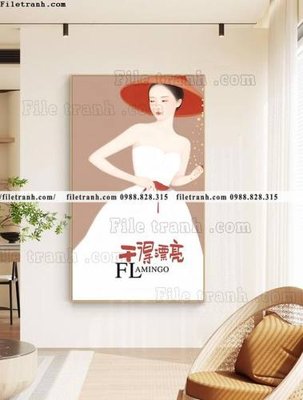 Tải file gốc tranh truu tuong co gai phu nu hien dai 513 (in khổ lớn) không mờ