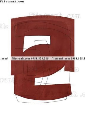 File in trần tranh truu tuong don gian canvas 610 (file gốc) phong thủy