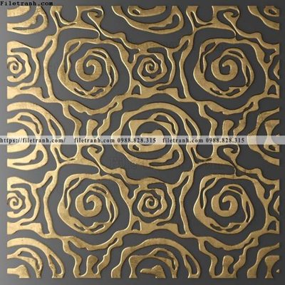 File in lụa tranh truu tuong giap vang 141 (hoa văn) tranh truu tuong giap vang 141