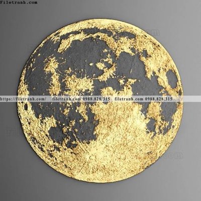 File in mica tranh truu tuong giap vang 150 (bản gốc) làm vách ngăn