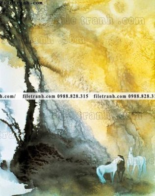 File PSD tranh truu tuong mau nuoc in canvas dep 674 (bản gốc) cho nhà in