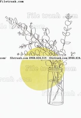 Tải file gốc tranh truu tuong minimalis toi gian 607 (in khổ lớn) không mờ