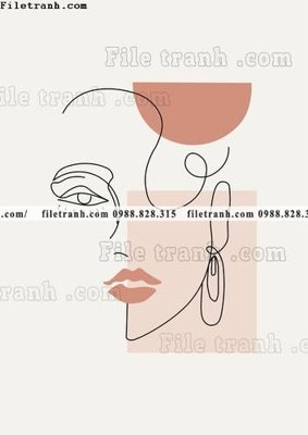 File ảnh tranh truu tuong minimalis toi gian 627 (gốc) in biển hiệu