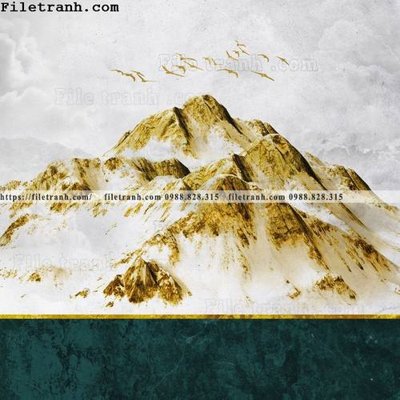 File gốc tranh truu tuong nui vang 102 (trang trí) phòng làm việc