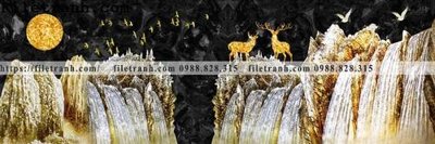 File tranh tranh truu tuong nui vang 113 (gốc) in backlit film