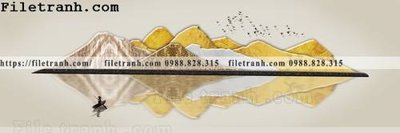 Chi tiết file gốc tranh truu tuong nui vang 115 (cho in tráng gương)