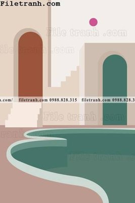 File gốc tranh truu tuong toi gian 128 (chuẩn CMYK) cho nhà in