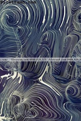 File tranh gốc tranh truu tuong xanh 102 (bản quyền) độc đáo