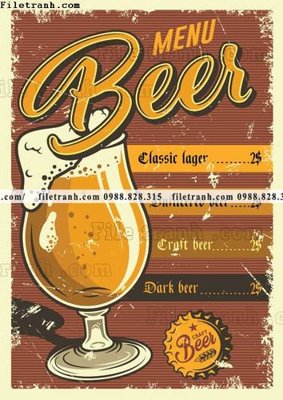 Download file tranh ve bia co dien quan bia 1526 (gốc) in mica ốp bếp