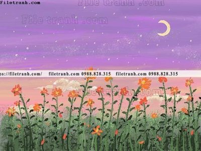 File gốc in ấn tranh ve hoang hon 615 chất lượng vượt trội