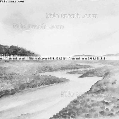 Download file gốc tranh ve mau nuoc 1519 (in lụa) nghệ thuật