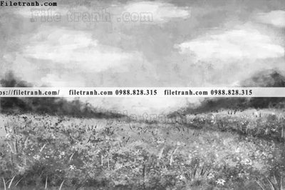 File ảnh tranh ve mau nuoc 1545 (gốc) in PP, decal