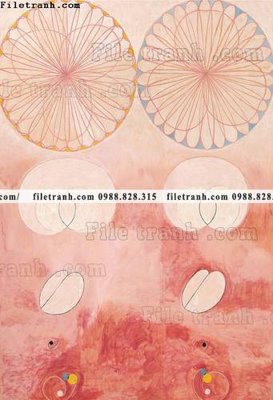 File gốc tranh ve mau nuoc bac au 608 (in lụa) cao cấp