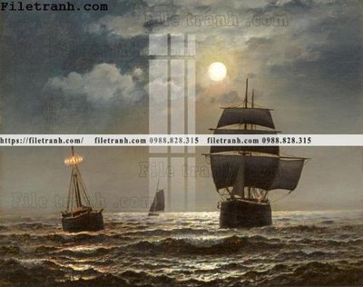 Tải về file tranh gốc tranh ve son dau thuan buom xuoi gio 2062 (để in quảng cáo)