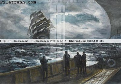 Tải file tranh ve son dau thuan buom xuoi gio 2078 (PSD) cho in tranh 3D