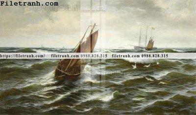 File tranh tranh ve son dau thuan buom xuoi gio 2108 (ảnh gốc) độ nét vượt trội